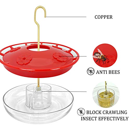 Hummingbird Feeders for Outdoors 2 Pack,LeakProof Bird Feeder for