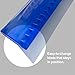 Squeegee for Shower, Window and Car Glass - 2 Extra Silicone Replacement Blades - Foam Handle - Color Blue