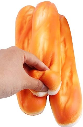 Squishy Toys Jumbo，Wugeshangmao Squishies Slow Rising Toys, Long Strip Bread ToyMochi Squeeze Toys,Stress Relief Toy for Collection Gift Key Chains Home Decor Soft Creamy Scented Toys for Kids Adults