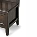 SIMPLIHOME Bedford SOLID WOOD Universal TV Media Stand, 53.9 inch Wide, Living Room Entertainment Center, Storage Cabinet with Glass Doors, for Flat Screen TVs up to 60 inches in Dark Tobacco Brown
