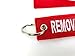 2 Scuba Diver Embroidered Keychains REMOVE BEFORE DIVE similar to the REMOVE BEFORE FLIGHT keychains