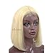 Human Hair Blonde Bob Wig 14