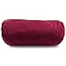 Peace Yoga® Zafu Meditation Yoga Cotton Cylinder Bolster Pillow Cushion - Burgundy