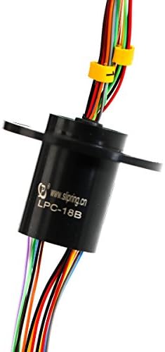 JINPAT 18 Circuits Capsule Slip Ring with Smooth Running and Low Torque Transmitting Different Signals for Video Surveillance