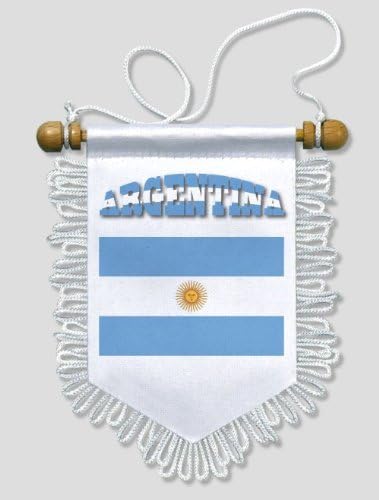 KOO Interactive - Argentina - 5 x 6 inch - Car and wall Flag Pennant Banner