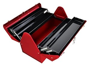 5. Kennedy Manufacturing 1022R 22 Hand-Carry Portable Cantilever Metal Tool Box, Industrial Red