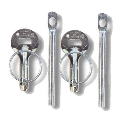 Sparco 01606S Silver Hood Pin - Set of 2 by Sparco