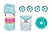Locker Lookz Rug, Magnetic Storage Bin and Flower Set 2016 Limited Edition (Bundle of 4) (Aqua Blue Swirl)