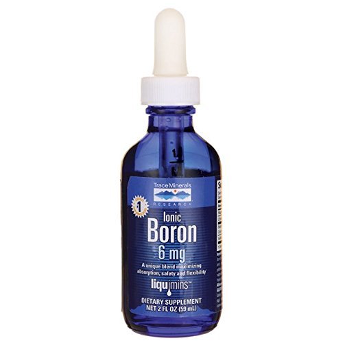 Trace Minerals Liquid Ionic Boron 6 mg Boron Supports Normal Bone