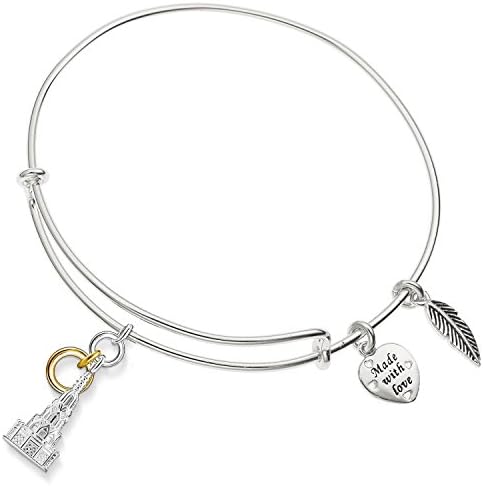 Enni of York Fountain, Nuremberg Charm Expandable Ani-Silver Bangle Bracelet