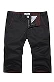 RUAYE Men's Cotton Slim-Fit Flat-Front Short