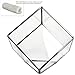 Modern Clear Glass Geometric Terrarium Succulent Plant Display Box, Decorative Votive Candle Holder