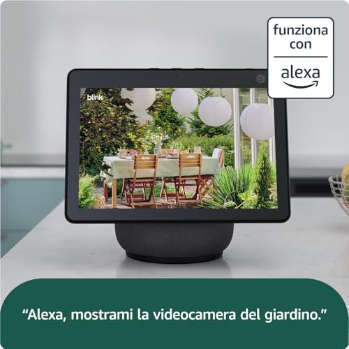 Videocamera Blink Outdoor 4 - Videocamera di sicurezza smart HD wireless, autonomia di due anni, compatibile con Alexa - Solo videocamera supplementare - IP65