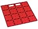 Playmags Super Durable Building Stabilizer Tile with Carrying Handle for Easy Play, 12 x 12. Great add on to All Magnet Tiles Sets, Works with All Leading Brands (1 Pack - Colors May Vary)