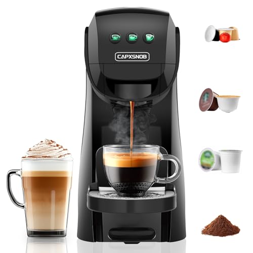 Warriors1 Single Serve Coffee Maker for Keurig K Cup, Espresso Machine for Nespresso Original, Dolce Gusto Pods, Ground Coffee, Cappuccino & Latte Coffee Machine, 20 Bar Espresso Maker, 3 Brew Sizes Warriors1 Single Serve Coffee Maker for Keurig K Cup, Espresso Machine for Nespresso Original, Dolce Gusto Pods, Ground Coffee, Cappuccino & Latte Coffee Machine, 20 Bar Espresso Maker, 3 Brew Sizes