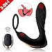 Male Prostate Massager Anal Vibrator with Penis Ring for Man Masturbation, Treediride Wireless Remote Control Butt Plug Gay Sex Toy with 10 Vibrations for Anal g spot Stimulation