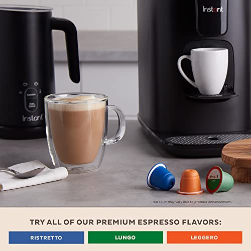 INSTANT COMPOSTABLE ESPRESSO CAPSULES, LEGGERO LIGHT ROAST, 10 PLANT-BASED CAPSULES, FROM THE MAKERS OF INSTANT POT, ECO-FRIENDLY, 100% ORGANIC, ARABICA ESPRESSO CAPSULES WITH COMPOSTABLE INNER BAG