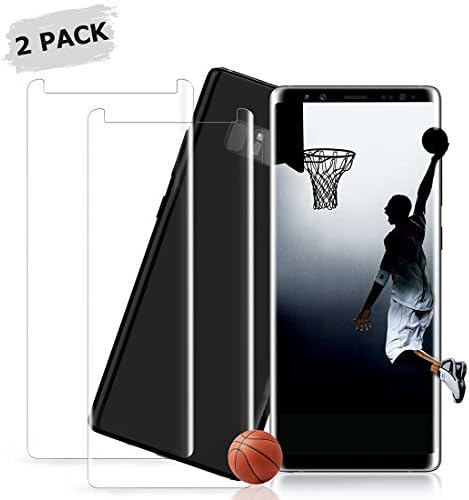 tengsu Screen Protector for Galaxy Note 8 (2-Pack),Bubble-Free 3D Clear