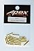 Apex RC Products 4.0mm Male/Female Gold Plated Bullet Connectors Plugs - 10 Pair #1103
