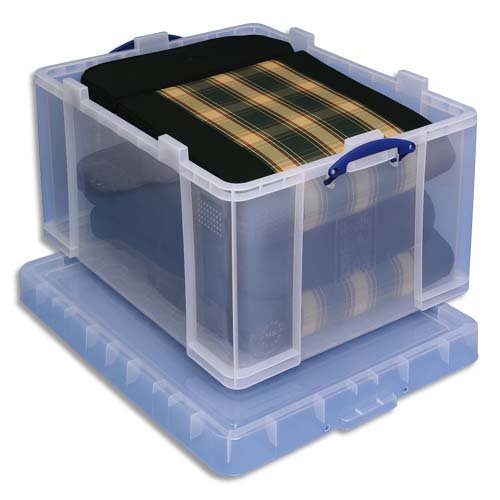 Buy Really Useful Box 145 Litre Plastic Storage Box Clear Online at