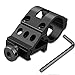 Modkin LED Flashlight Offset Ring Side Gun Mount for Flashlight/Laser with Quick Release - Black