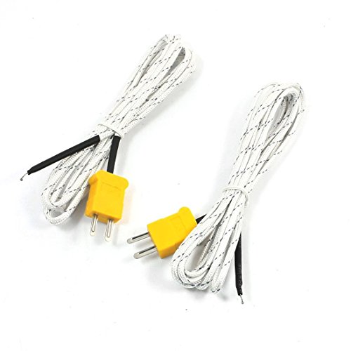 2PCS K Type 0-400â„ƒ Temperature Sensor Thermocouple Probe 5 Meter