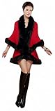 CgQgXn Womens Luxurious Double Layer Shawls Cape