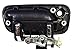 PT Auto Warehouse TO-3244MA-FR - Outside Exterior Outer Door Handle, Black Housing with Chrome Lever - Passenger Side Front