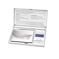 Weigh Gram Scale 200g/ 0.01g Digital Pocket Scale Mini Jewelry Scale 7 Units with LCD Backlit Display Tare Function Auto Off for Food Jewelry Tea Coffee (Silver)