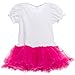 Baby Girls Birthday Outfit - Cute 2-Piece Tutu Dress for Toddlers (Hot Pink, 3 Year Old)