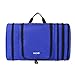 BAGAIL Flat Toiletry Kit, Cosmetic Organizer Bag for Travel Accessories Dark Blue