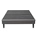 Decoro Claridge Upholstered Mattress Foundation | Platform Bed | Metal Frame with Wood Slat Support | Grey, California King Size