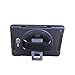Cellular360 Shockproof Case for iPad 5th Gen./ iPad 6th Gen./ iPad 9.7 with a 360 Degree Rotatable Kickstand, Adjustable Handle and Shoulder Strap (Black)