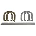 Franklin Sports Horseshoe Set - Steel Horseshoes and Stakes - Official Size and Weight - Perfect for Yard and Beach - Recreational primary