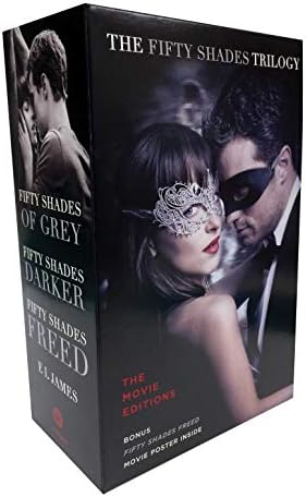Fifty Shades Trilogy: The Movie Tie-In Editions with Bonus Poster: Fifty Shades of Grey, Fifty Shades Darker, Fifty Shades Freed