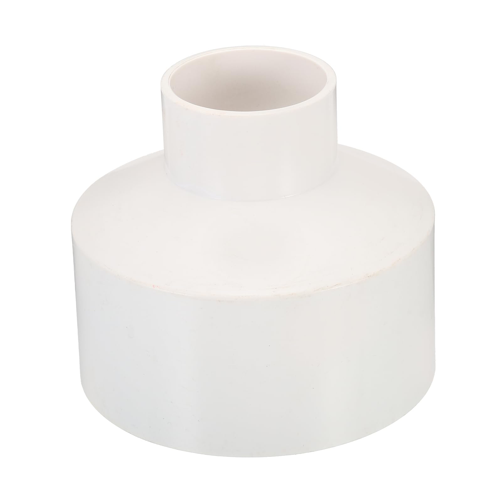 PATIKIL 4.5" to 2" Duct Reducer, Duct Connector Ducting Inline Adapter Increaser ABS Plastic Vent for HVAC Heating Cooling Air Ventilation(110-50mm)