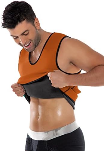 Korotus Mens Waist Trimmer Ultra Sweat Weight Loss Neoprene Body Shaper L BN