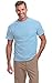 Light Blue Cotton Short Sleeve Tee for Men