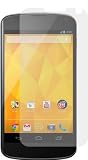 amFilm (TM) Premium Screen Protector Film Clear (Invisible) for Google LG Nexus 4 (3 Pack) (With 2 bonus back films)
