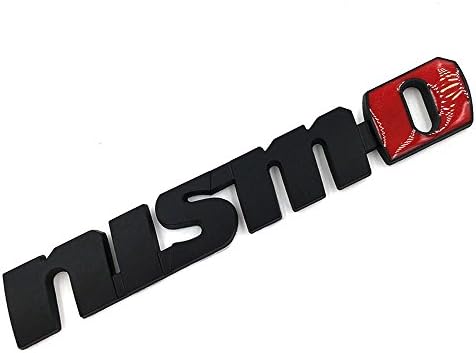 Motorcycle addict Chrome NISMO Auto Car Stickers Badge Emblem Car Styling For Nissan Tiida Teana Skyline Juke X-trail Almera Qashqai Accessories (Black)