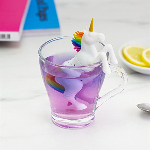 Silicone Tea Infuser for Loose Leaf Tea, Cute Unicorn Silicone Loose Leaf Herbal Tea Strainer Tea Filter for Tea Drinkers - Thumbnail 3