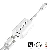 iPhone 7 8 X Adapter & Splitter, Been5le Dual Lightning Headphone Audio & Charge Adapter for iPhone X 8 / 8 Plus / 7 / 7 Plus (ios 11.0.3)