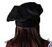 Making Believe Renaissance Black Beret for Men - Costume Accessory - Peasant Style - Military Costume Hats for Men - Adult 23-24