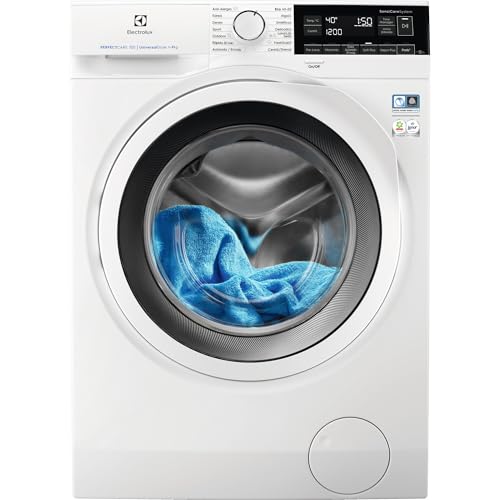 EW7F3944LV Lavadora de Libre Instalación, Carga Frontal, 9 Kg / 1400 rpm, Inicio Diferido, Cajón para Pods, Programa Vapor antialergias, Programa Rápido, Panel control LCD, Blanco, Clase A