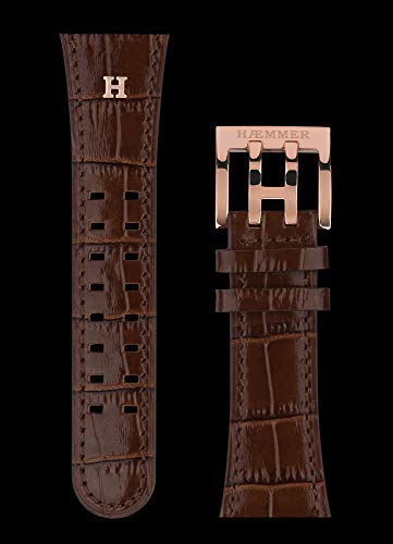 HMMER-Damen-Armbanduhr-Analog-Automatik-mit-Kalbslederarmband-GL-400