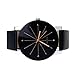 Perman Men's Analog Quartz Black PU Leather Watch