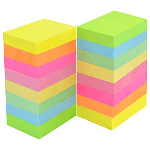 baotongle 32 Pads Mini Sticky Notes Super Sticky Notes Self-Stick Notesfor Study, Works, Daily Life 1.5 x 2 in, 100 Sheets/Pad, 8 Colors (8Color, 1.5x2'')