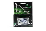 Epoch-S3 Evolve Golf Tees (40 Count Combo Pack with 30 3.25-Inch and 10 1.5-Inch Tees), White with Dark Blue Bands