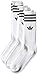 Adidas 3 Pack Solid Crew Mens Socks White