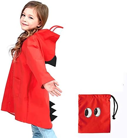 Toddler Baby Boy Girl Raincoat for Kids Dinosaur Rain Jacket
